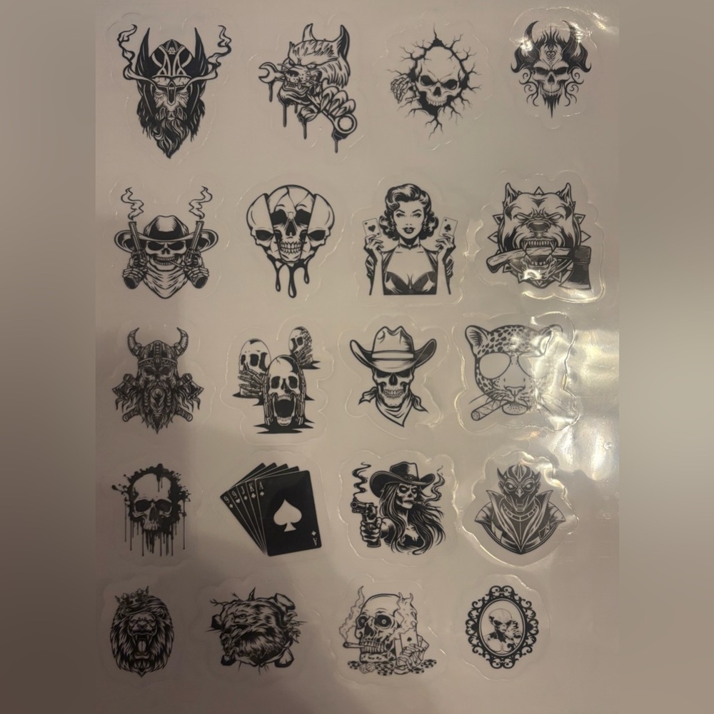 Sticky stickers (transparent)